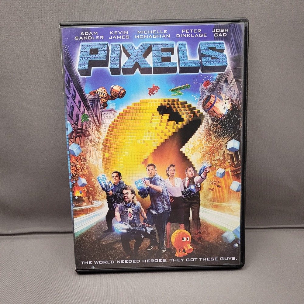 Pixels (DVD, 2015) Sandler, James, Monaghan, Dinklage, Gad